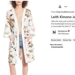 Leith Kimono Duster Jacket | Nordstrom Size XS